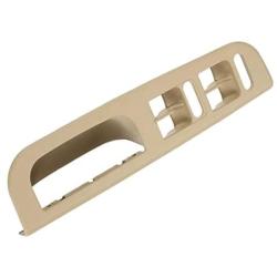 Master Window Switch Control Panel Cover Trim with Pull Handle Trim for VW Golf Passat Jett 1998-2004(Beige)