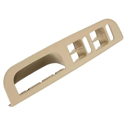 Master Window Switch Control Panel Cover Trim with Pull Handle Trim for VW Golf Passat Jett 1998-2004(Beige)