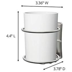Command Accessory Organizer, Satin Nickel (BATH38-SN-ES), Organize Damage-Free