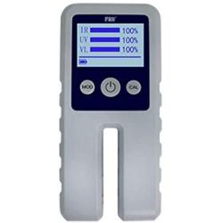 Digital Light Transmittance Meter with 3-channel Model Portable Window Tint Meter Tester Visible Light UV IR Handheld Light Transmission Meter