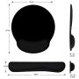 Wrist Rest for Computer Keyboard and Mouse Pad Support Memory Foam Set Easy Typing and Wrist Pain Relief Ergonomic Anti-Skid Wrist Cushion for Office Gaming Laptop Mac (Mouse pad and Wrist Rest)