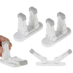 Upgraded Door Lever Lock Childproof Door Handle Locks Prevent Toddler Kids to Open Bedroom/Bathroom/Kitchen Door Child Safety Locks Simple Installation and No Tools Needed 4Pcs