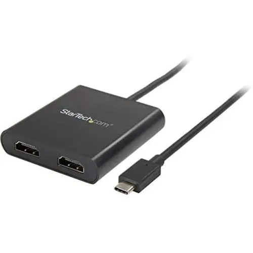 StarTech.com 2-Port Multi Monitor Adapter - USB-C to 2x HDMI Video Splitter - USB Type-C to HDMI MST Hub - Dual 4K 30Hz or 1080p 60Hz - Thunderbolt 3 Compatible - Windows Only (MSTCDP122HD)