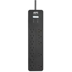 APC Surge Protector Power Strip, PH12, 2160 Joules, Flat Plug, 12 Outlet Power Cord Strip Black