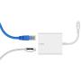Belkin Ethernet + Power Adapter with Lightning Connector (Mfi-Certified Lightning to Ethernet Adapter for iPad POS Systems) (B2B165bt)