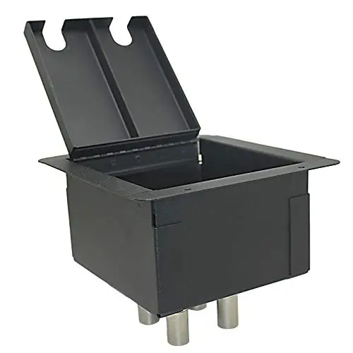MCSPROAUDIO Recessed Floor Stage Box with 4 XLR Female to Male Passthrough Jacks MCSPROAUDIO Recessed Floor Stage Box with 4 XLR Female to Male Passthrough Jacks