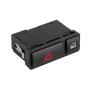 E46 Hazard Switch, Central Lock Switch High Sensitivity Door Central Locking Switch Universal Perfect Match for Cars