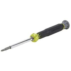Klein Tools 32581 Precision Screwdriver Set, 4-in-1 Electronics Screwdriver with Industrial Strength Phillips and Slotted Bits
