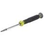 Klein Tools 32581 Precision Screwdriver Set, 4-in-1 Electronics Screwdriver with Industrial Strength Phillips and Slotted Bits