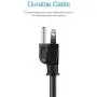 KMC 6-Outlet Surge Protector Power Strip 2-Pack, 900 Joule, 4-Foot Cord, Overload Protection, Black