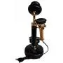 RETAILHOOKS Antique Replica Rotery Dial Home Decor Candlestick Functional Brass Finish Desk Telephone