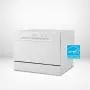 Danby DDW621WDB Countertop Dishwasher with 6 Place Settings, 6 Wash Cycles and Silverware Basket, Energy Star-Rated with Low Water Consumption and Quiet Operation
