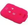 Ezzy Auto Blue and Rose Silicone Rubber Key Fob Case Key Cover Key Jacket Skin for Enclave Colorado Silverado 1500 Suburban Tahoe Yukon Sierra 1500