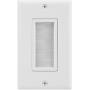 Fosmon Single Gang Wall Plate 2 Piece, Brush Style Opening Passthrough Cable Plate with Low Voltage Mounting Bracket
