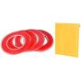 Kaisiking 2mm / 3mm / 5mm / 10mm x 25M Clear Heat Resistant Double Sided Tape Roll Strong Adhesive Sticker Tape Compatible for Cell Phone, iPhone iPad, iMac, Electronic LCD Touch Screen Repair