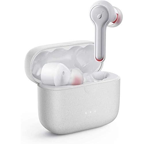 Anker Soundcore Liberty Air 2 Wireless Earbuds, Diamond-Inspired Drivers, Bluetooth Earphones, 4 Mics, Noise Reduction, 28H Playtime, HearID, Bluetooth 5, Wireless Charging, For Calls, Home (Renewed)