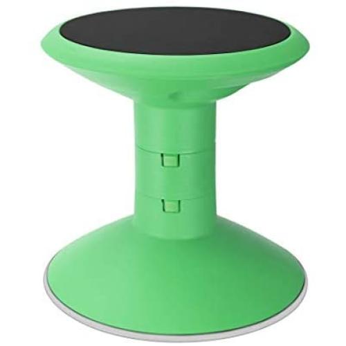 Storex Wiggle Stool, Adjustable Height 12”, 14”, 16”, or 18” for Active Seating in The Classroom, Green (00304U01C)
