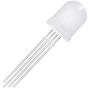 Chanzon 50 pcs 10mm RGB Multicolor Diffused LED Diode Lights Common Cathode(Frosted Round 3 Color) 4 pin Bright Lighting Bulb Lamps Electronics Components Indicator Light Emitting Diodes