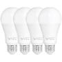 Wyze Bulb 800 Lumen A19 LED Smart Home Light Bulb, Adjustable white temperature and brightness, works with Alexa and the Google Assistant, No Hub Required, 4-Pack