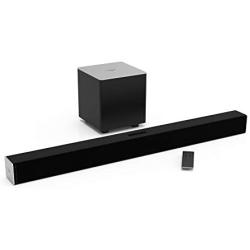 VIZIO 2.1 Sound Bar SB3821-C6 with Wireless Subwoofer Bluetooth 100dB SPL, Black, 38''