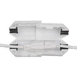 20 pk White CordSafe Extension Cord Safety Cover with Water Resistant Seal