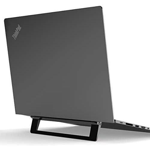 Invisible Laptop Stand, licheers Foldable Aluminum Notebook Stand for Desk, Laptop Holder Riser Compatible with Laptops, Tablets, Keyboards and More (Black)