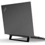 Invisible Laptop Stand, licheers Foldable Aluminum Notebook Stand for Desk, Laptop Holder Riser Compatible with Laptops, Tablets, Keyboards and More (Black)