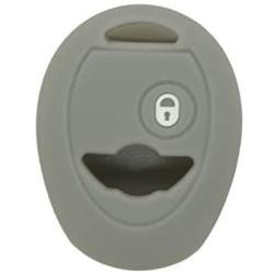 SEGADEN Silicone Cover Protector Case Holder Skin Jacket Compatible with BMW Mini Cooper 2 Button Remote Key Fob CV4905 Gray
