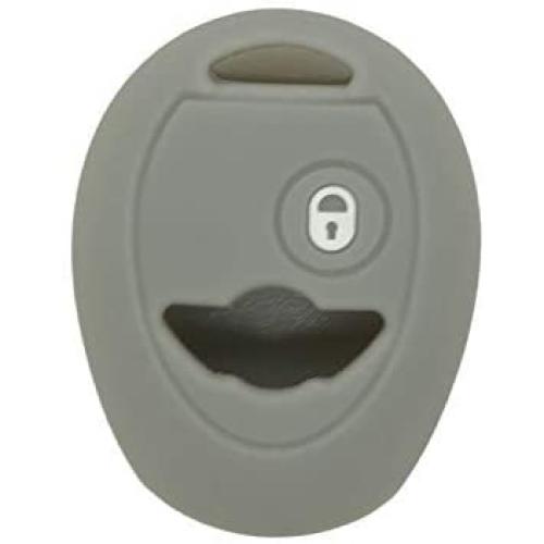 SEGADEN Silicone Cover Protector Case Holder Skin Jacket Compatible with BMW Mini Cooper 2 Button Remote Key Fob CV4905 Gray