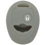 SEGADEN Silicone Cover Protector Case Holder Skin Jacket Compatible with BMW Mini Cooper 2 Button Remote Key Fob CV4905 Gray