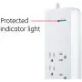 GE, White, Strip Surge Protector Charger, 7 Outlets, 2 USB Ports, Fast Charge, Flat Plug, Long Power Cord, 6 Feet, Wall Mount, Warranty, 36363, 6 Ft