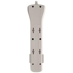 Tripp Lite 7 Outlet Surge Protector Power Strip, 15ft. Extra Long Cord, Right Angle Plug, Fax/Modem Protection, RJ11, 75K Insurance & (SUPER7TEL15)