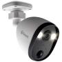 Swann Outdoor Home Security Camera, Spotlight, Weatherproof, Color Night Vision, Heat & Motion Sensor Light, 2-Way Talk and Siren, SWIFI-SPOTCAM-GL