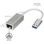 StarTech.com USB 3.0 to Gigabit Network Adapter - Silver - Sleek Aluminum Design for MacBook, Chromebook or Tablet - Native Driver Support (USB31000SA), Standard