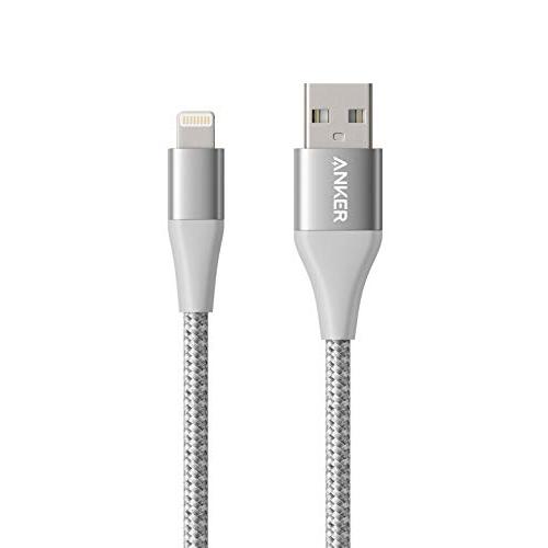 Anker Powerline+ II Lightning Cable (3ft), MFi Certified for Flawless Compatibility with iPhone Xs/XS Max/XR/X / 8/8 Plus / 7/7 Plus / 6/6 Plus / 5 / 5S and More(Silver)