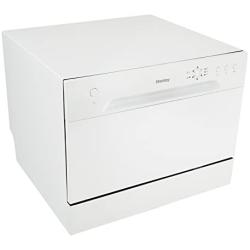 Danby DDW621WDB Countertop Dishwasher with 6 Place Settings, 6 Wash Cycles and Silverware Basket, Energy Star-Rated with Low Water Consumption and Quiet Operation