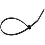 Cambridge ZipIts Cable Ties 8-in 40 Lb Standard Duty Self Locking UV Resistant Black Zip Ties, 100 Pack, UL Listed, Contractor Quality and Strength