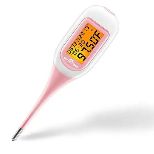 Easy@Home Smart Basal Thermometer, Large Screen and Backlit, FSA Eligible, Period Tracker with Premom(iOS & Android) - Auto BBT Sync, Charting, Coverline & Accurate Fertility Prediction #EBT-300 Easy@Home Smart Basal Thermometer, Large Screen and Backlit, FSA Eligible, Period Tracker with Premom(iOS & Android) - Auto BBT Sync, Charting, Coverline & Accurate Fertility Prediction #EBT-300