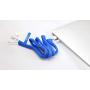 NEET 36 inch Cord Organizers, Cable Management Sleeve, Power Wire Cover Strip, Cord Hider Ties, Cloth Cord Cover, Zippered Cord Wrap Keeper, USB Charging Wire Protector, Blue