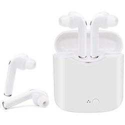 Wireless Earbuds, Bluetooth Headset Mini Size, Stereo in-Ear Wireless Headset with Microphone and Charging Box, Bluetooth Earphone with Noise Reduction Compatible with