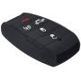 WEIBISS 2 Pack 5 Buttons Protective Rubber Smart Key Fob Shell Remote Cover Case Protector Wallet Keyless Jacket for Dodge 2021 2020 2019 Ram 1500 Pickup 68291690AB/AC/AD, Black Red