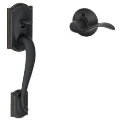 Schlage Lock Company Camelot Front Entry Handle Accent Left-Handed Interior Lever (Aged Bronze) FE285 CAM 716 ACC LH,12.8 x 3 x 2.8 - LOCK FE285 CAM 716 ACC LH