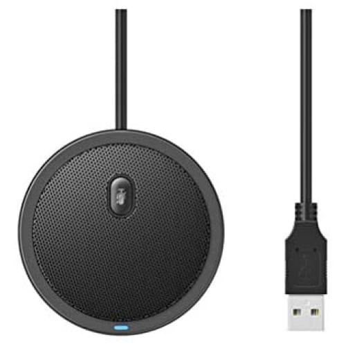 Runpu Conference Room Omnidirectional Microphone 360° Voice Pickup USB conference microphone for Home Office Teleconferencing VoIP Calls Game Streaming Zoom Skype Meeting M10W