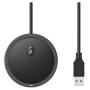 Runpu Conference Room Omnidirectional Microphone 360° Voice Pickup USB conference microphone for Home Office Teleconferencing VoIP Calls Game Streaming Zoom Skype Meeting M10W
