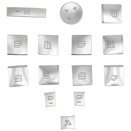 Doorlockpin Car Window Glass Lift Button Trim Cover Sticker Fit Mercedes Benz A/B/C(W204)/E(W212)/GLA/CLA/GLK/GL/ML/GLE-Class