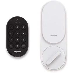 SimpliSafe Smartlock (White) - Compatible with SimpliSafe Home Security System (New Gen)