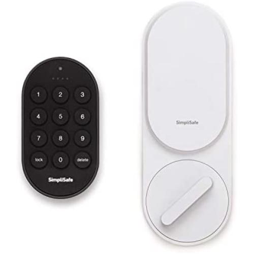SimpliSafe Smartlock (White) - Compatible with SimpliSafe Home Security System (New Gen)