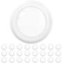 Sunco Lighting 24 Pack 5 Inch / 6 Inch Flush Mount Disk LED Downlight, 15W=100W, 5000K Daylight, 1050LM, Dimmable, Hardwire 4/6'' Junction Box, Recessed Retrofit Ceiling Fixture