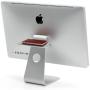 Twelve South Backpack for iMac and Apple Displays | Hidden Storage Shelf for Hard Drives and Accessories (Silver)