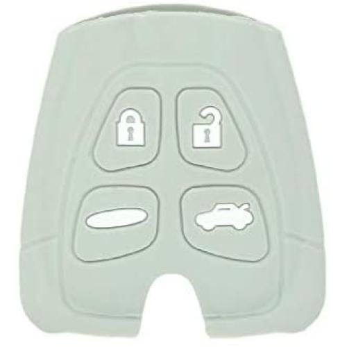 SEGADEN Silicone Cover Protector Case Holder Skin Jacket Compatible with SAAB 9-3 9-5 4 Button Remote Key Fob CV2760 Gray
